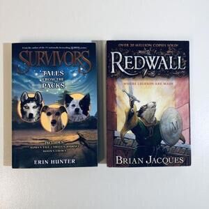 Redwall & Survivors - 2-book anthropomorphic fantasy fiction BUNDLE NEW